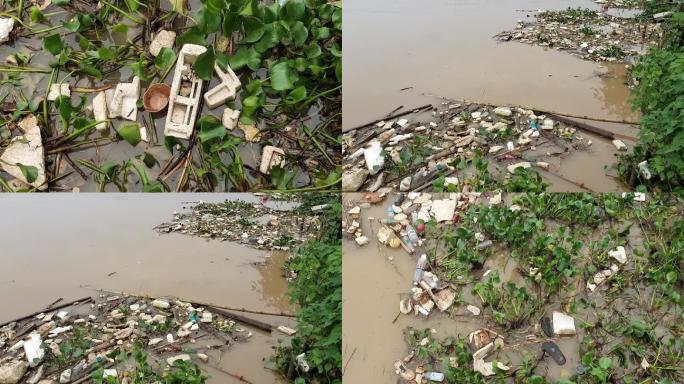 河道垃圾生活垃圾生活污水臭水沟黑臭水体