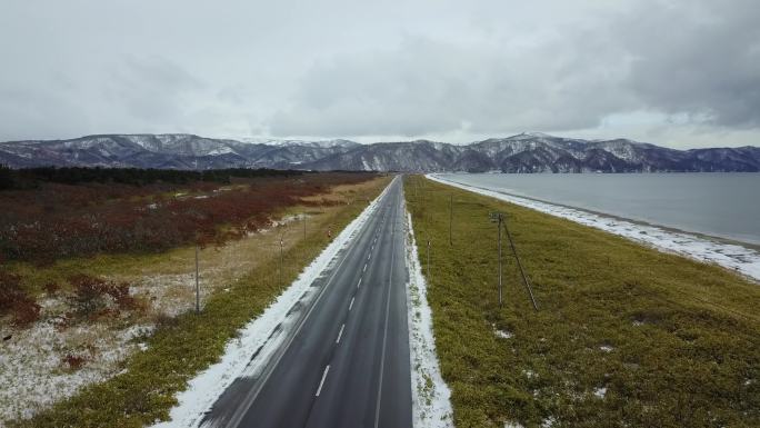 原创 日本北海道沿海公路自驾游风光航拍