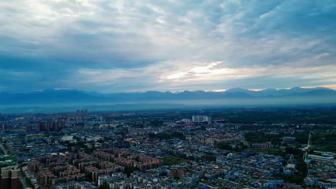 崇州城市航拍延时 崇州城市延时 崇州城市