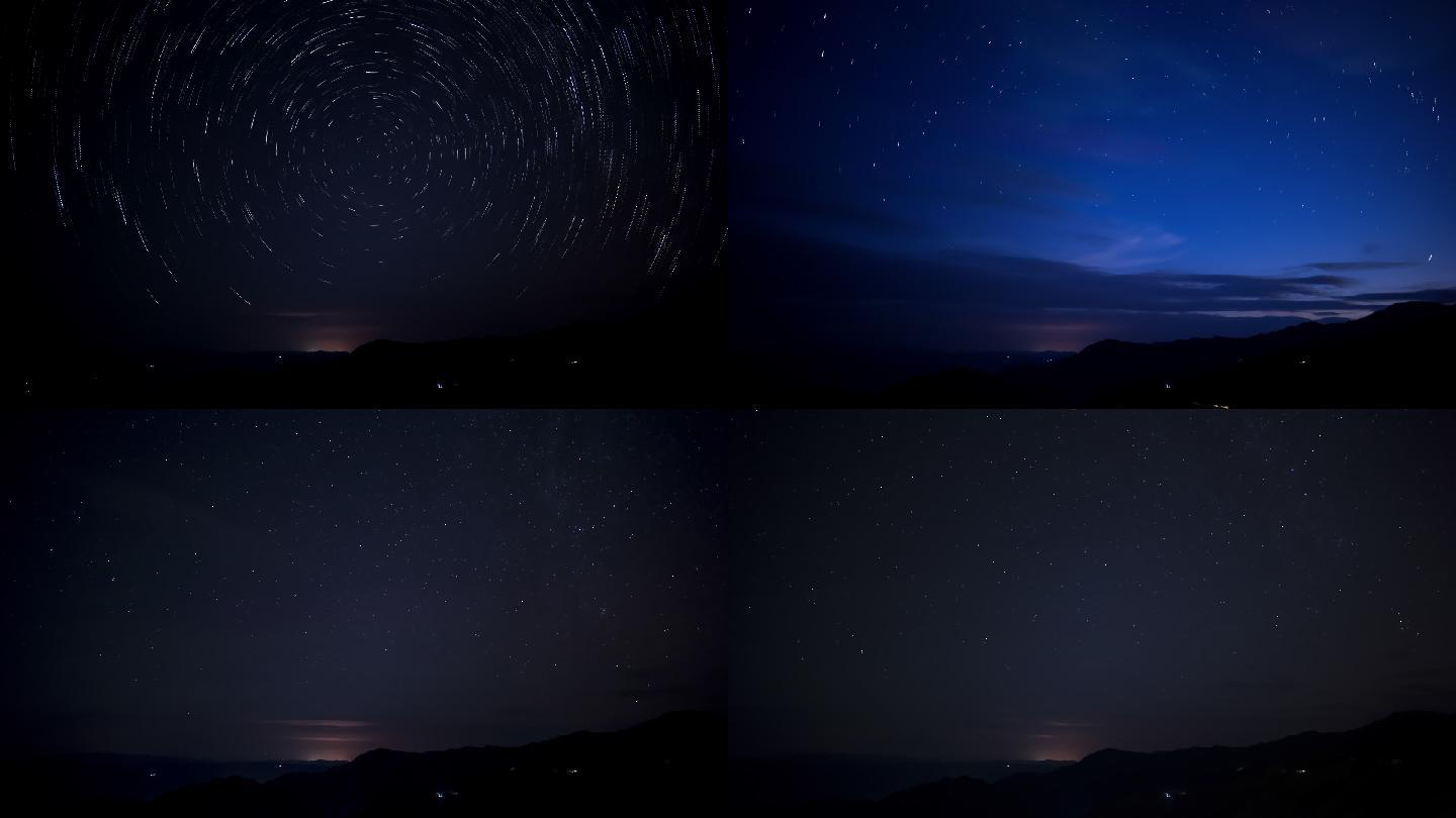 【4K】星空客栈轨迹延时视频