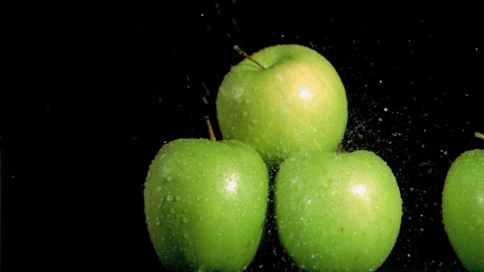 绿苹果特写养生膳食健康运动健身食补食疗营