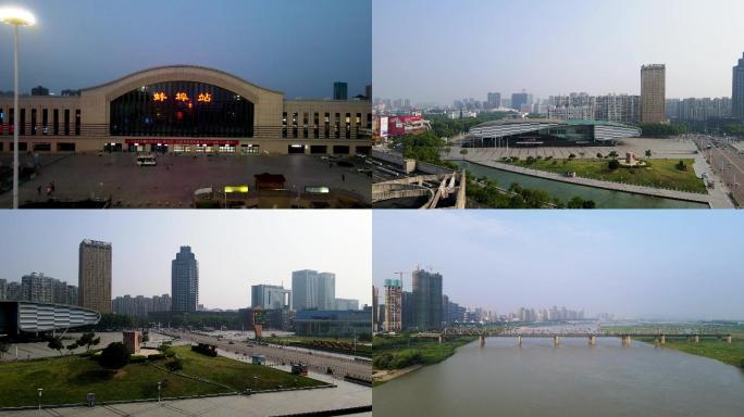 淮河文化广场 蚌埠会展中心  蚌埠航拍