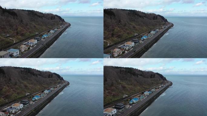 原创 日本北海道沿海公路交通运输航拍