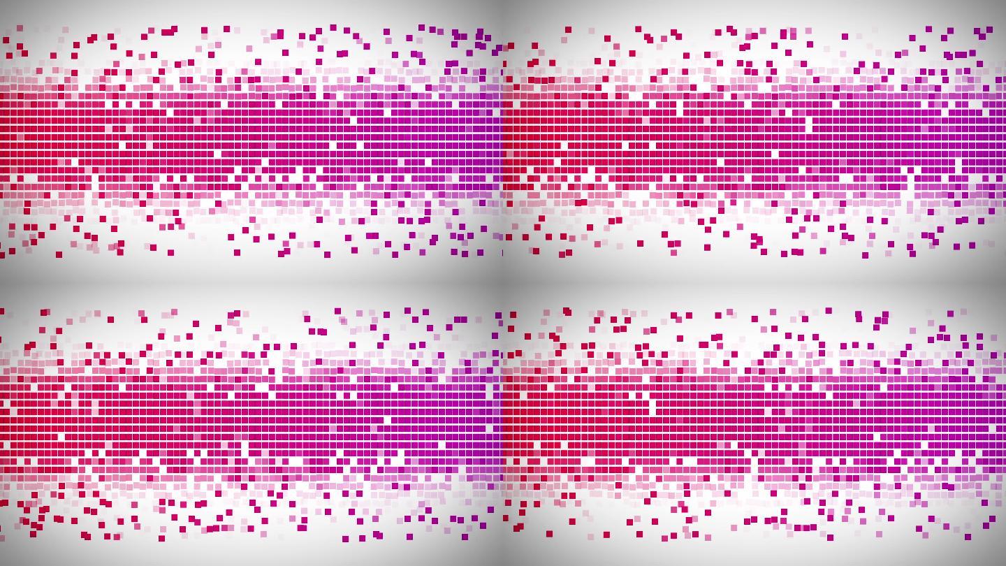 红色和粉色方块快速移动的背景
