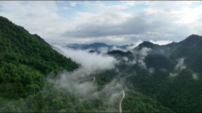 大自然 云雾 绿色风景 乡村道路 纪录片