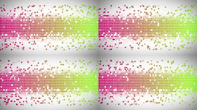 粉色和绿色的背景和快速移动的方块快速移动