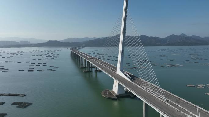 深圳湾大桥香港海域空镜