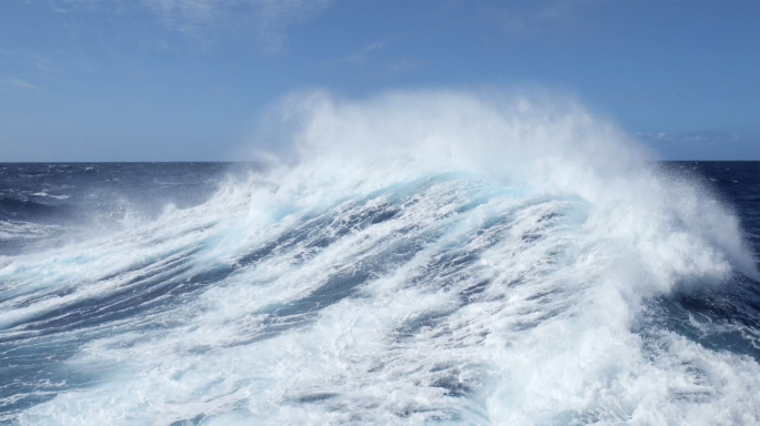 【4K】大海-波涛汹涌的大海海面