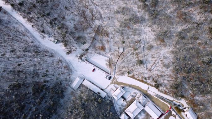 秦皇岛圆明寺雪景