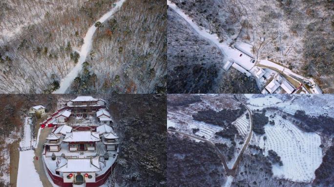 秦皇岛圆明寺雪景