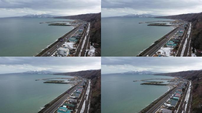 原创 日本北海道沿海公路交通运输航拍