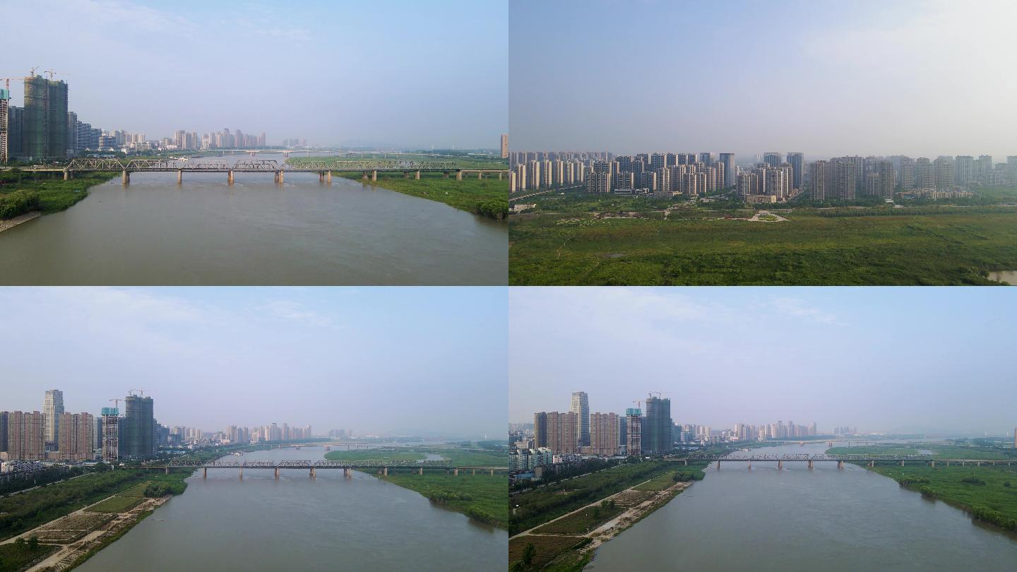 淮河公路桥  航拍