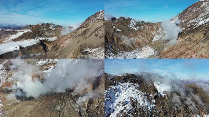 原创 日本北海道有珠山火山自然风光