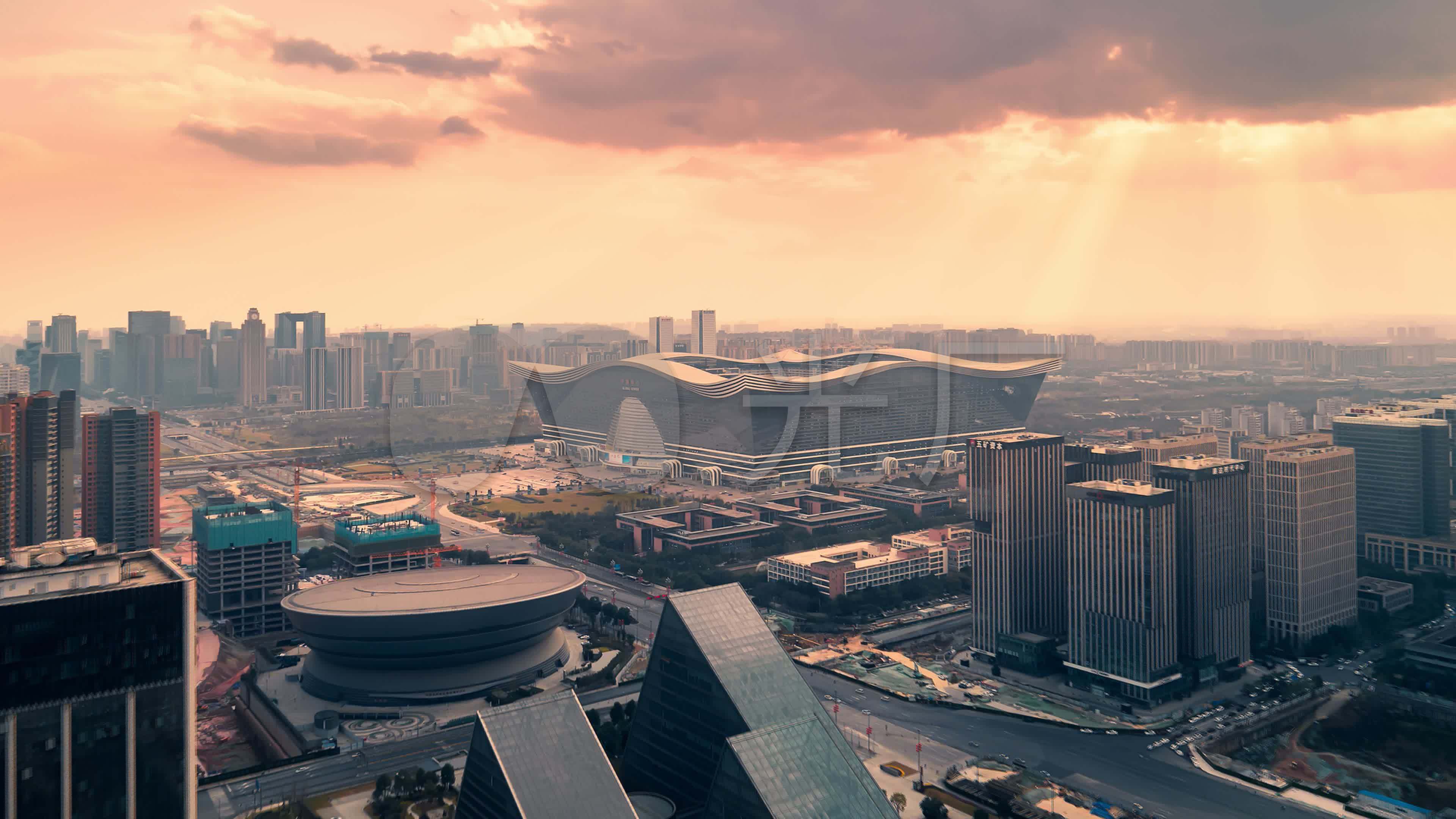 浙江环球中心170米成杭州第一高楼 新晋西湖新地标建筑