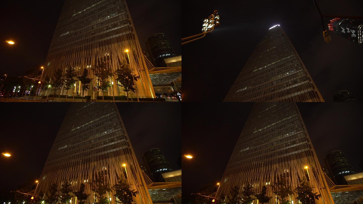 北京 国贸 夜景 建筑 拍摄