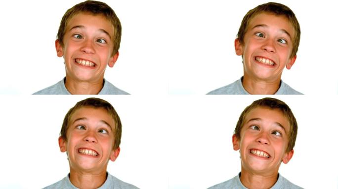 一个小男孩以每秒250帧的慢动作勾起了他的眼睛