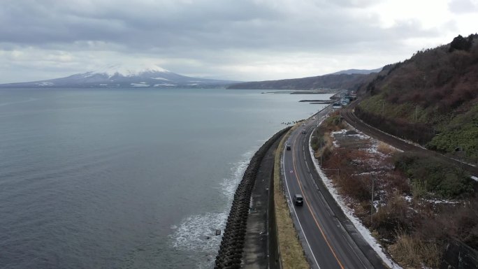 原创 日本北海道沿海公路交通运输航拍