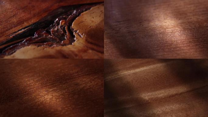 木材纹理细节光影