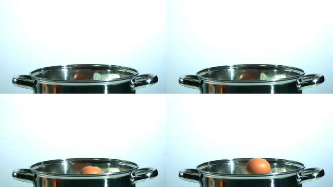 鸡蛋掉进锅里的慢动作