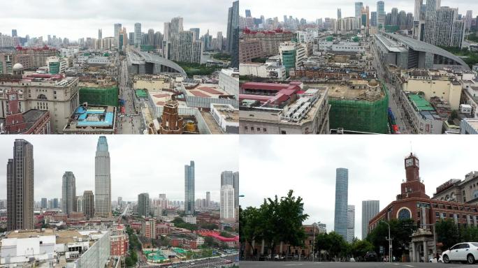 天津和平路商业区商业步行街城市航拍宣传片