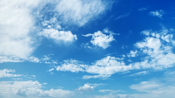 【HD天空】梦幻超缓薄云唯美蓝天白云治愈
