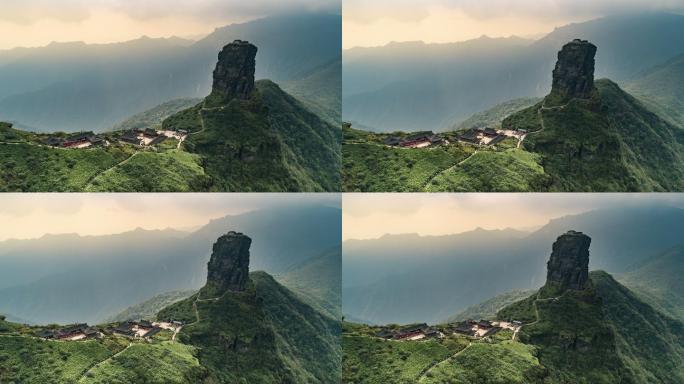 贵州梵净山风景区延时素材