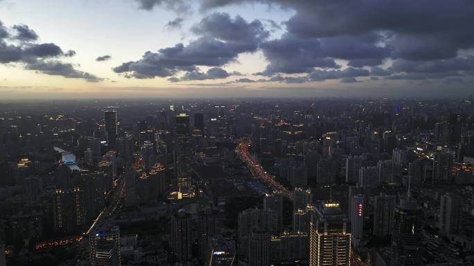 静安区 上海 夜景 商业金融 城市风光