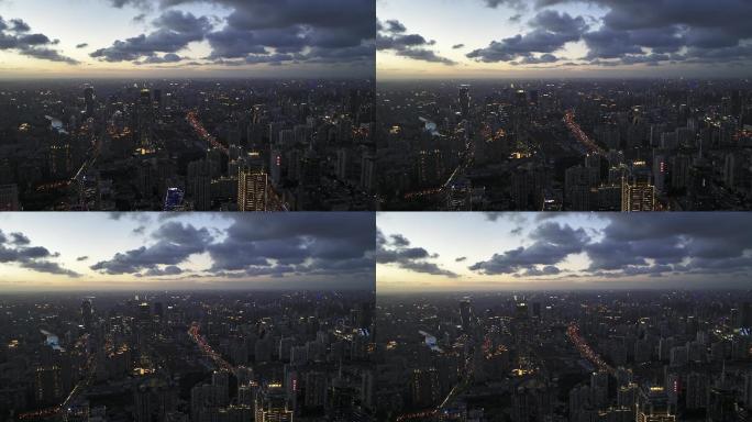 静安区 上海 夜景 商业金融 城市风光