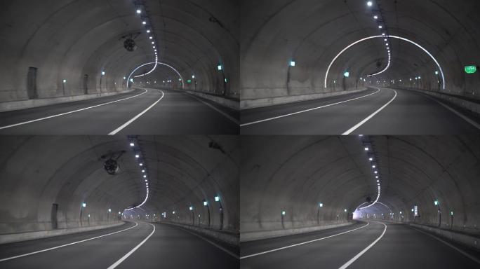开车过隧道驾驶汽车行驶高速隧道公路隧道中
