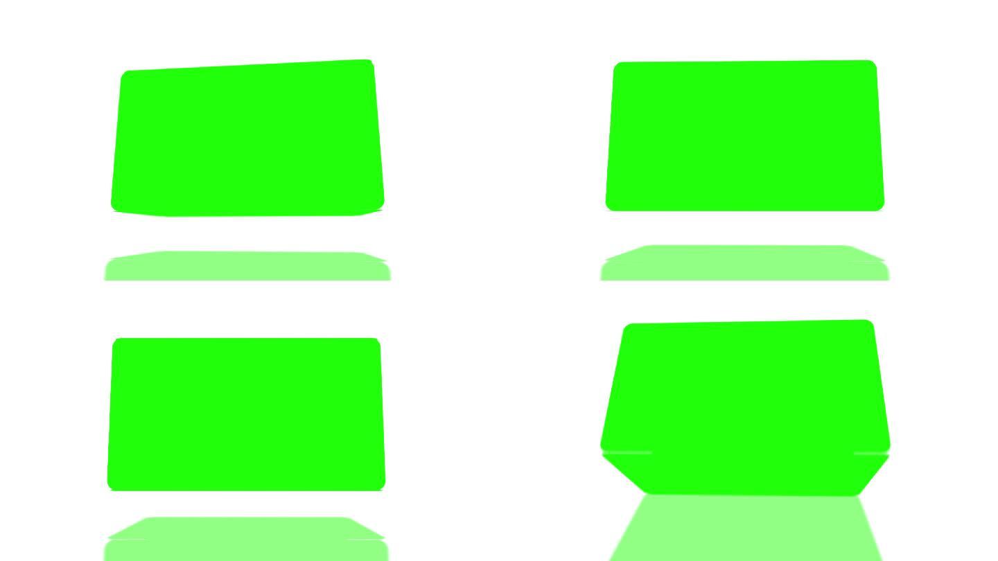 动画用一个立方体的色度键分隔