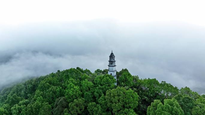 航拍重庆南山文峰塔