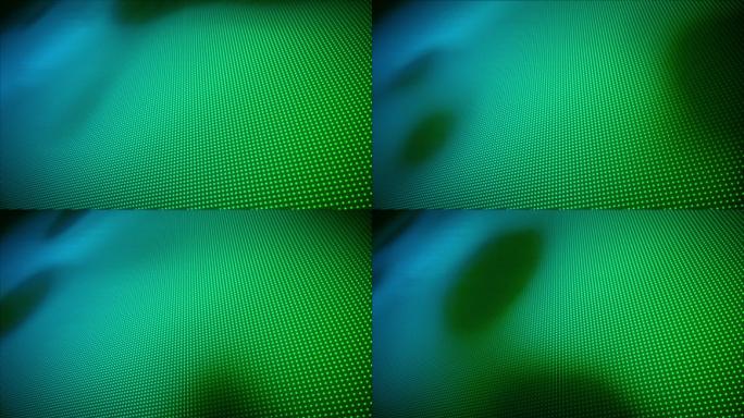 渐变蓝绿色移动波点动画特效