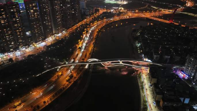 成都五岔子大桥夜景