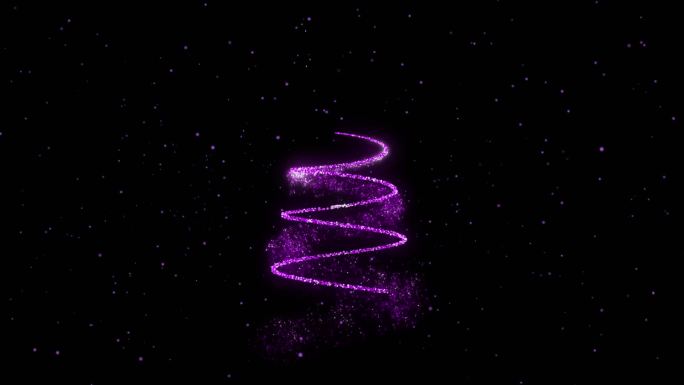 新年快乐，紫色的圣诞树