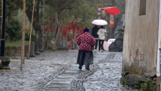 江西景德镇浮梁县瑶里古镇居民生活