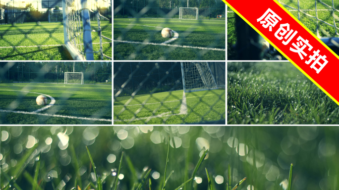 夏日足球场的早晨