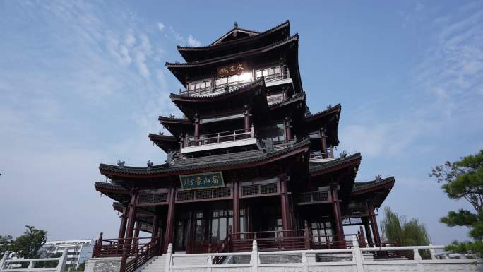 平舆 - 文王阁旅游景点延时画面