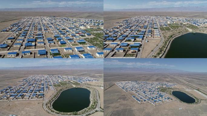 新疆哈密：天山脚下规划整齐的牧民新村