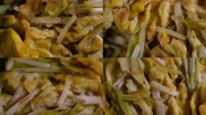 摊黄菜韭黄炒鸡蛋 (2)