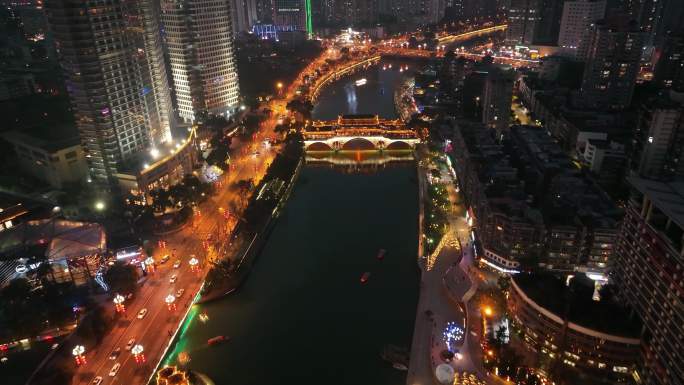 合江亭安顺廊桥夜景