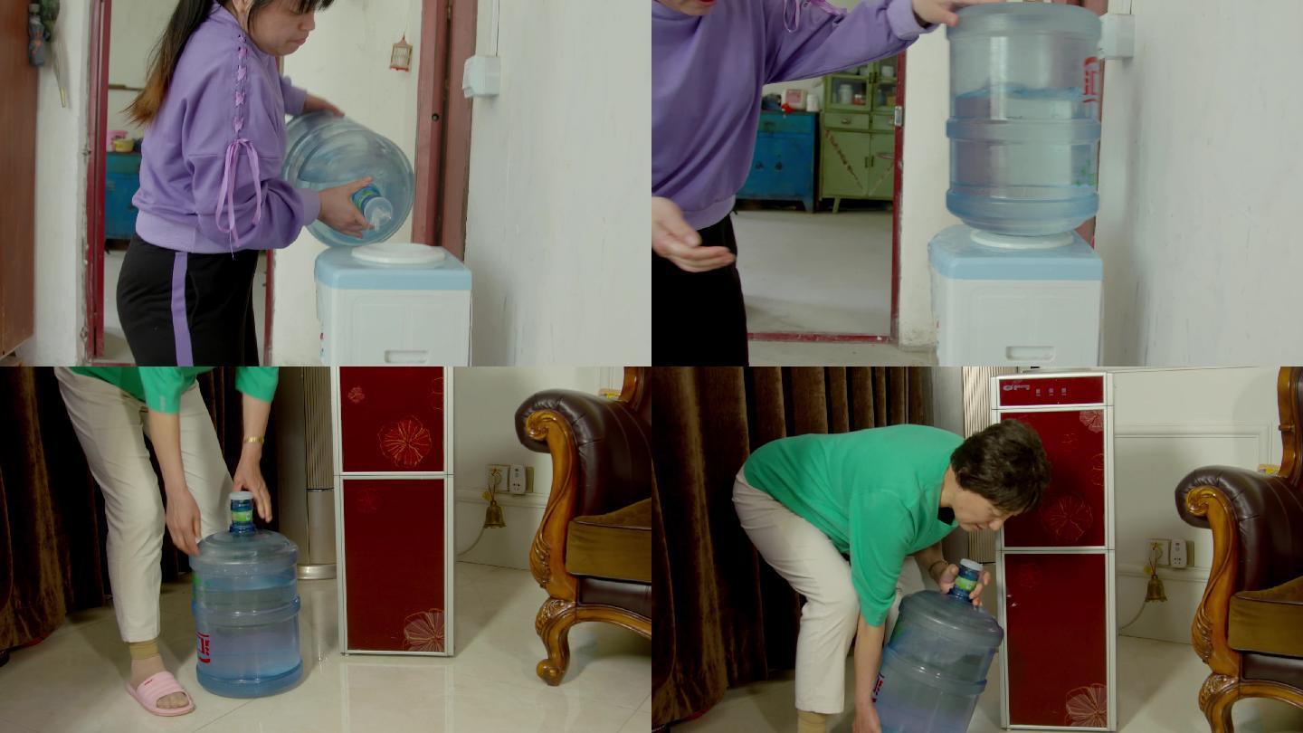 饮水机 搬桶装水 桶装水