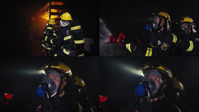 消防员救火训练