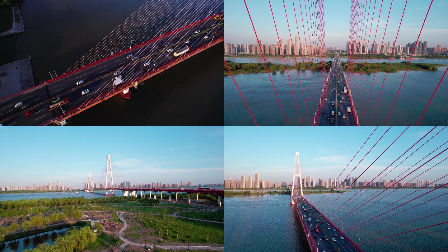【原创4K】白沙洲长江大桥航拍