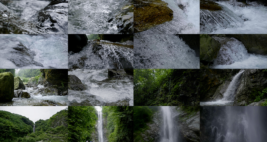 水流瀑布山泉溪流河谷水资源水花酿酒