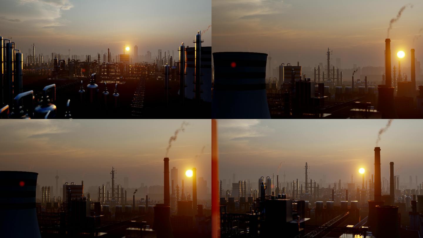 成都雾霾城市工业污染