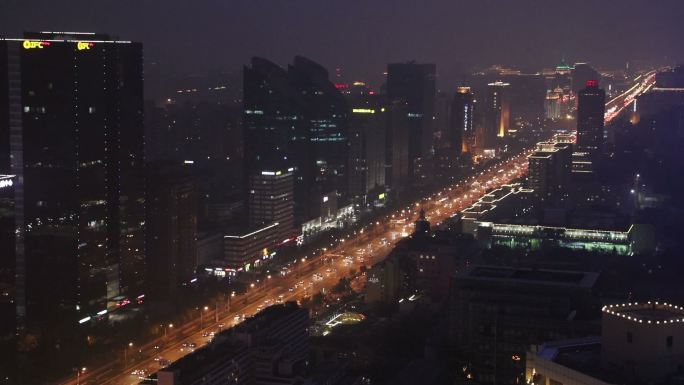 北京城市建筑夜景北京城市建筑夜景