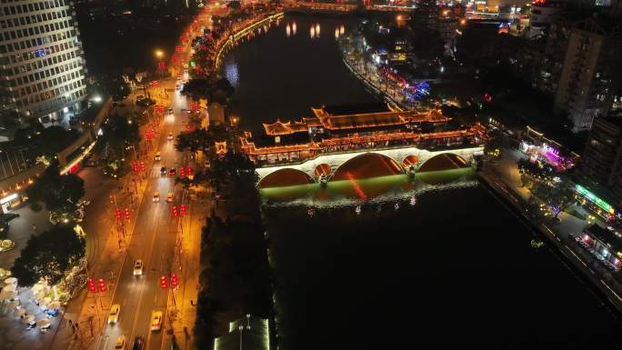 合江亭安顺廊桥夜景