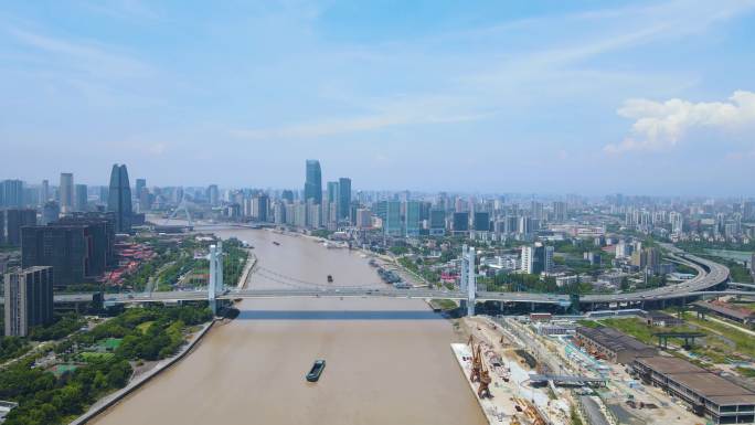 宁波江北区全景4K航拍