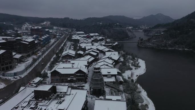 贵州省丹寨县苗寨雪景