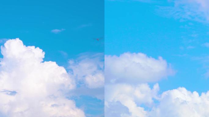 【竖屏合集】唯美蓝天白云延时空镜